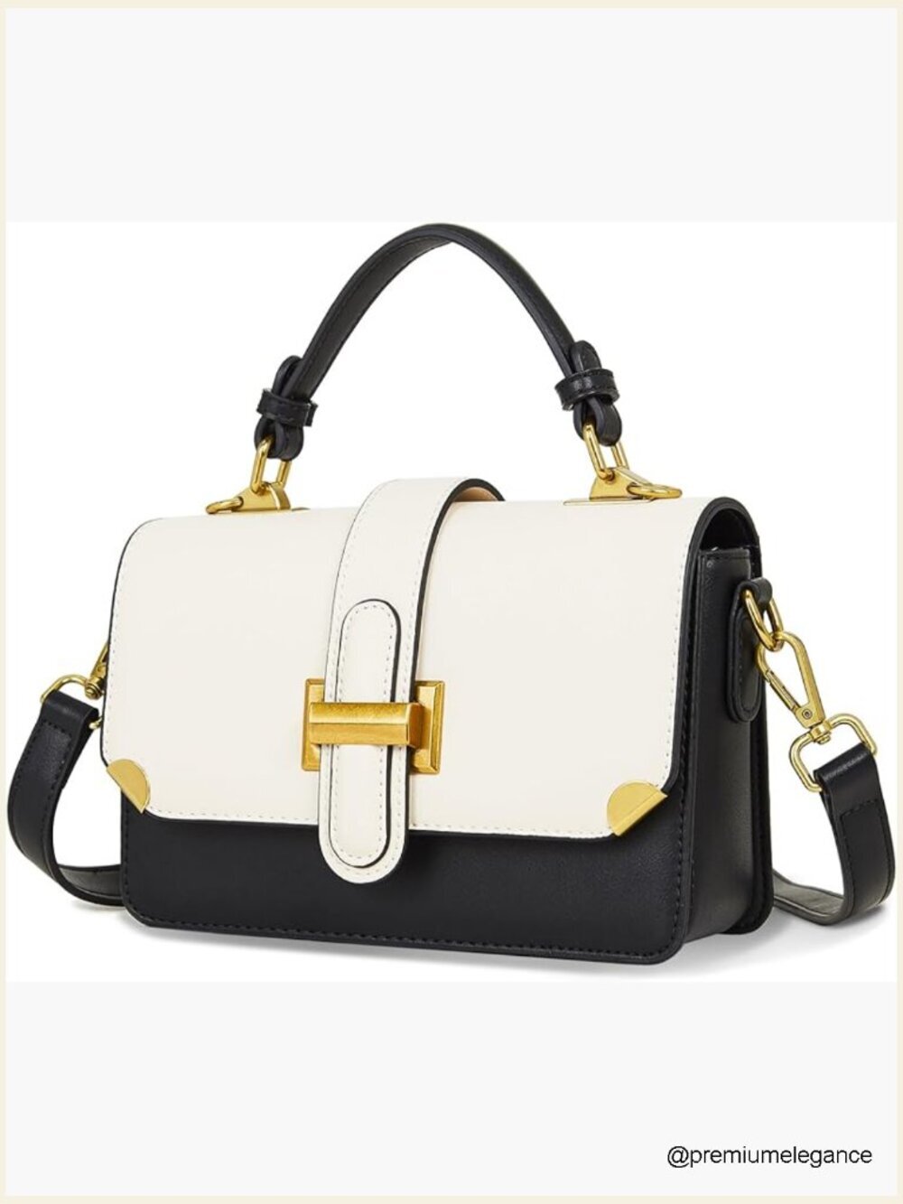 Classy Crossbody Purse Top Handle Leather Satchel Bag Women